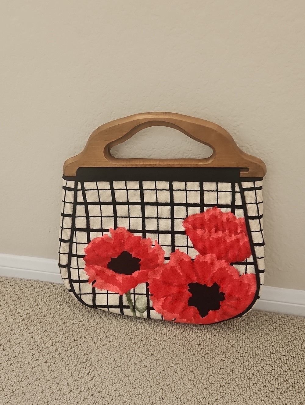 Vintage Poppi Floral Purse